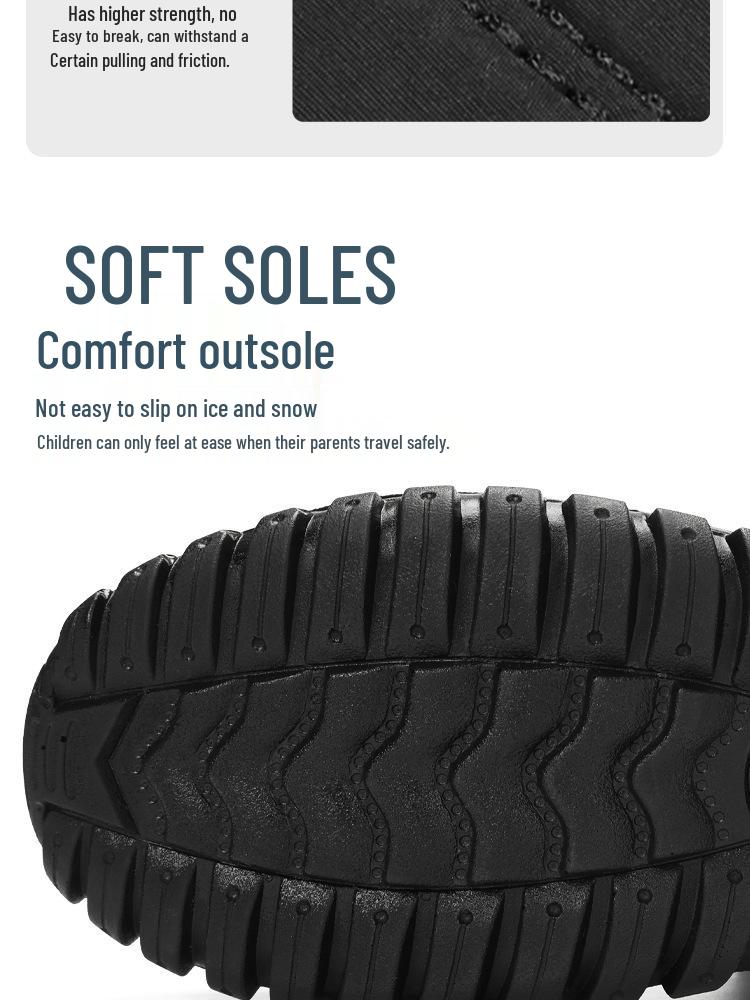 Botas de Neve de Inverno Masculinas Tamanho Plus: Forrado com lã polar, Quente, Zíper duplo, Sola PU de cano alto