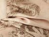 2025 Winter Golddruck Satin Schlanke Passform Langes Abendkleid