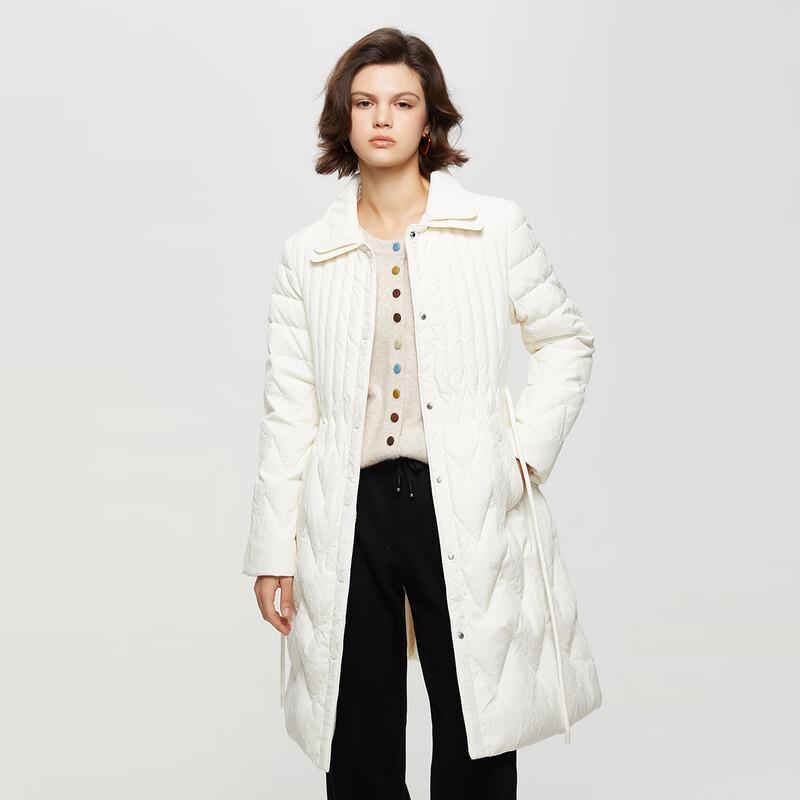 Women's Double-Layer Lapel Mid-Length Down Jacket