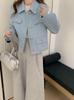 Thickened Double-Sided Wool Tweed Coat - French Short Style for Women, Autumn/Winter.