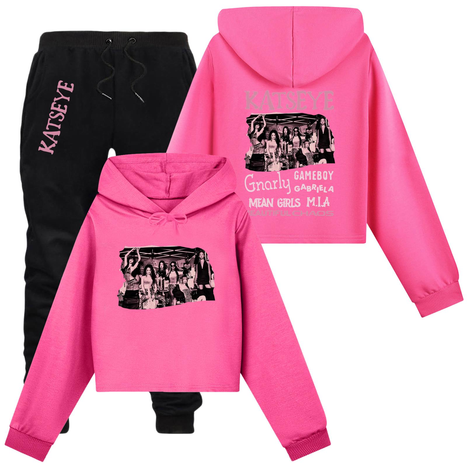 Children s Casual Round Neck Printed Pullover Long-sleeved Hooded Sweatshirt Top 100