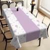 Lavender Floral Pattern Tablecloth | Rectangular Shape | Multi-functional