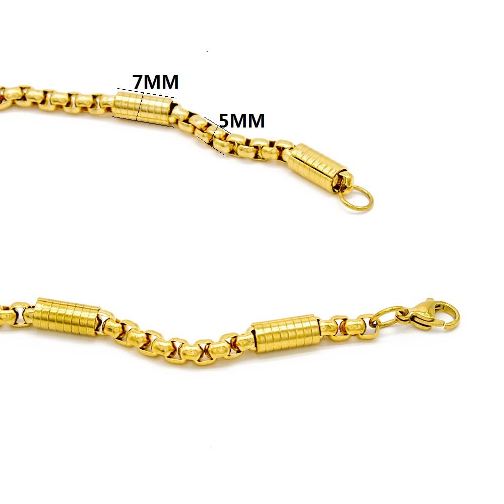Charm Stainless Steel Jewelry 5mm Box Chain Man Necklace For Men Women Hip Hop Big Choker Gifts
