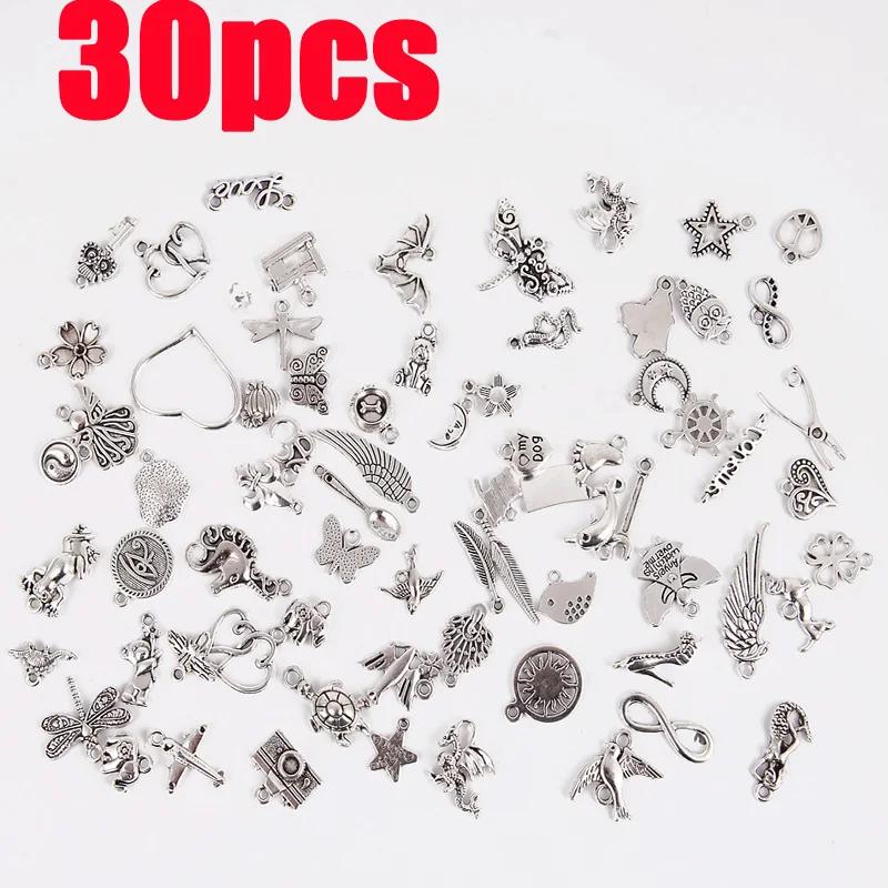 2026 Vintage Mixed Metal Animal Birds Charms Beads Handmade DIY Bracelet Pendant Neacklace Clips Jewelry Making Findings Craft