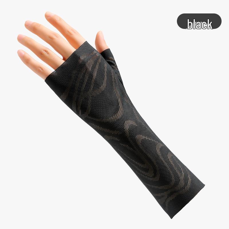 Summer Lace Half-Finger UV Protection Gloves - Breathable Sun Protection for Ladies, Driving, and Cycling.