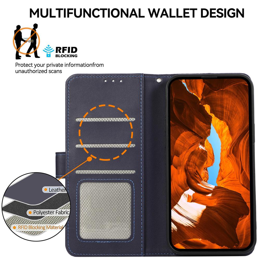 For Xiaomi Redmi Note 14 Pro 5G/Poco X7 5G Case RFID Blocking Flip Leather Phone Cover