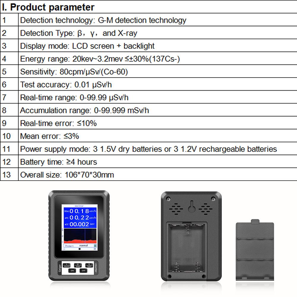Spot Sale XR1 BR-9B Geiger Counter and Nuclear Radiation Detector