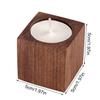 Solid Wood Candlestick Xmas Wedding Valentine's Day Prop Table Decoration Candle Stick Holder