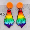 Novelty Halloween Earrings Cartoon Spook Dangle Earrings Cute Spook Dangle Earring for Christmas Jewellery Spooky Gift