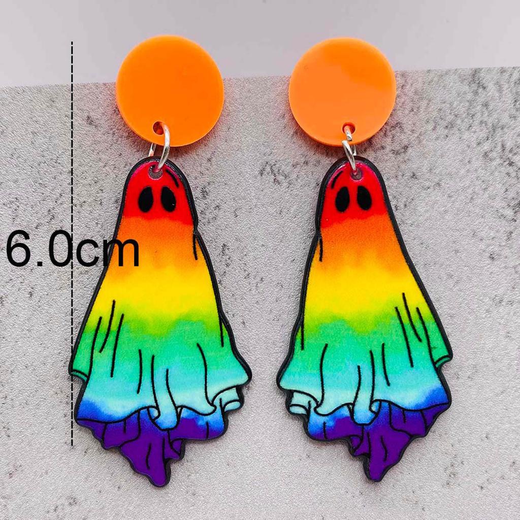 Novelty Halloween Earrings Cartoon Spook Dangle Earrings Cute Spook Dangle Earring for Christmas Jewellery Spooky Gift