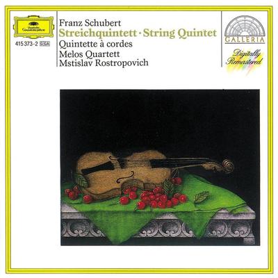 CD FRANZ SCHUBERT  MELOS QUARTET  MS  Streichquintett  String Quintet   4153732 Deutsche Grammo 1989 Europe Classical Used