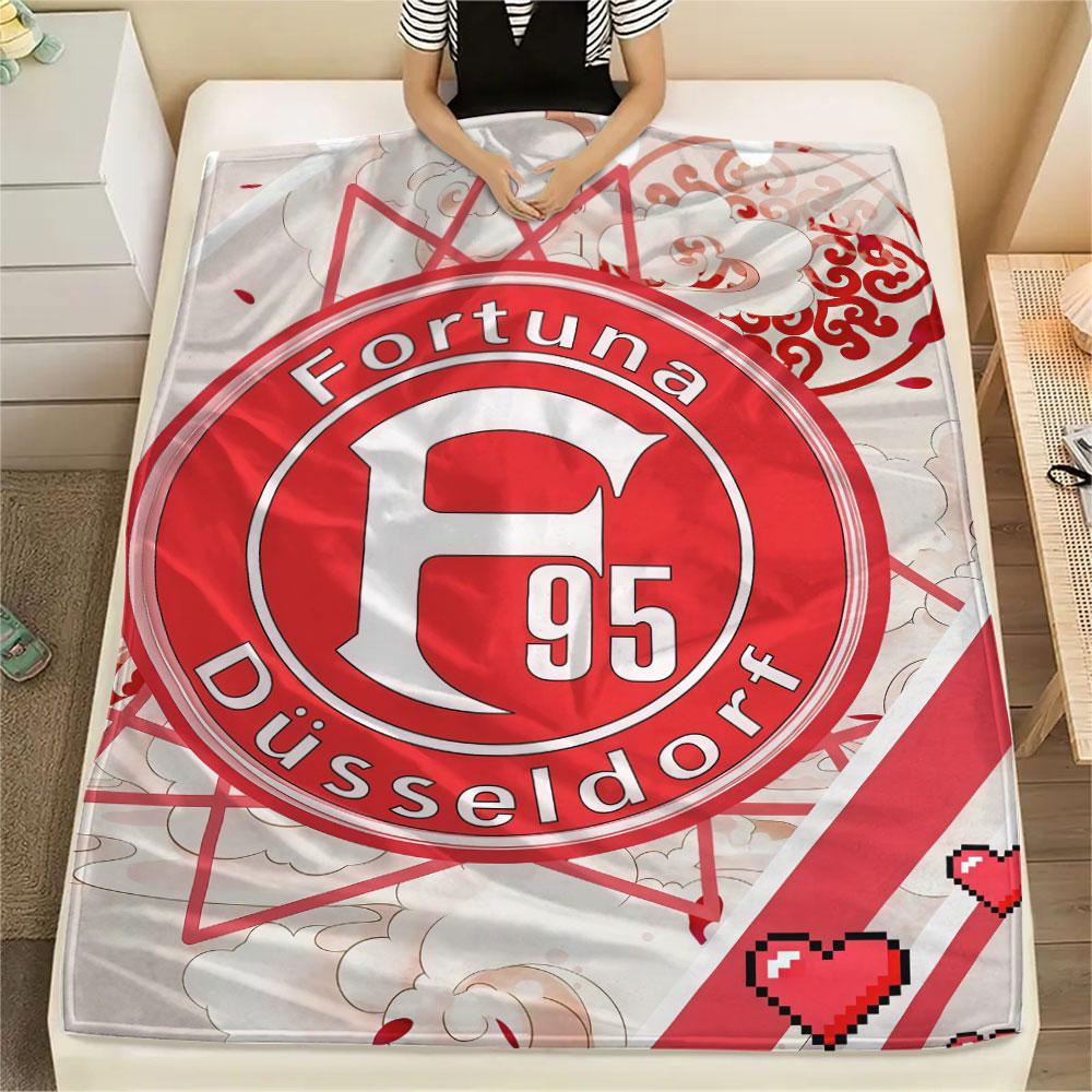 Fortuna Düsseldorf Logo Flanelldecke, Hohe Qualität, Bequem für alle Jahreszeiten, Heimdekoration, Wärme und Komfort