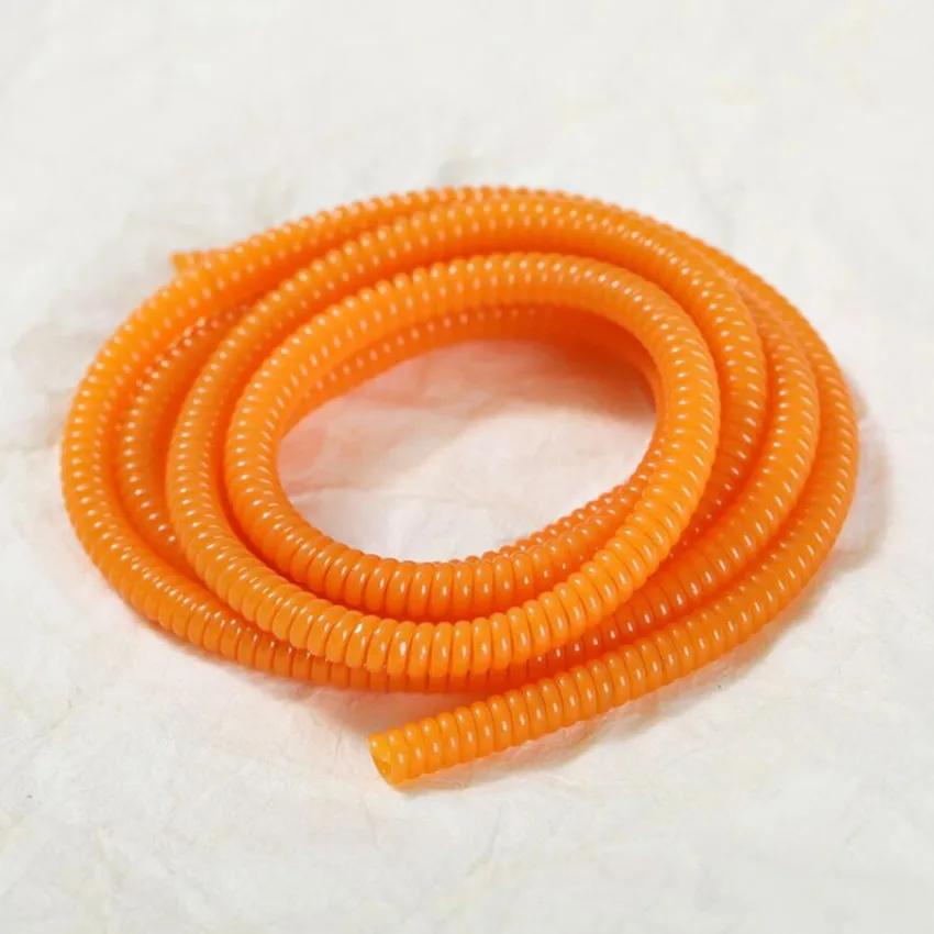 Color 60CM Solid Cable Hold Colorful TPU Spiral USB Charger Cable Cord Protector Wrap Cable Winder Home Organizer