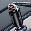 200W Metal Alloy Mini Car Charger Car USB Charger Super Fast Charging Dual Ports USB-A USB-C Hidden Phone Car Charger Adapter