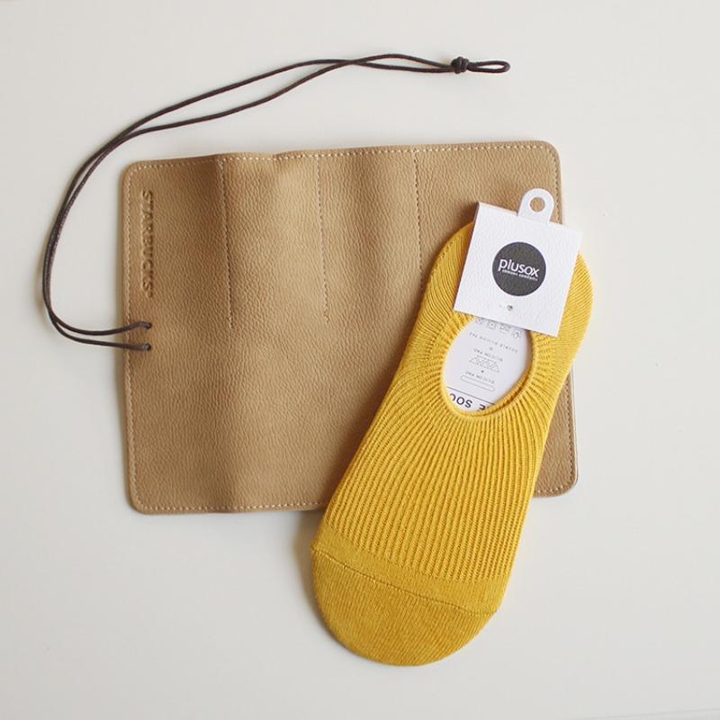 Cotton Socks, Women's Socks, Double-needle Shallow-mouthed Invisible Socks, Soft and Comfortable, with Silicone Anti-slip Heel
