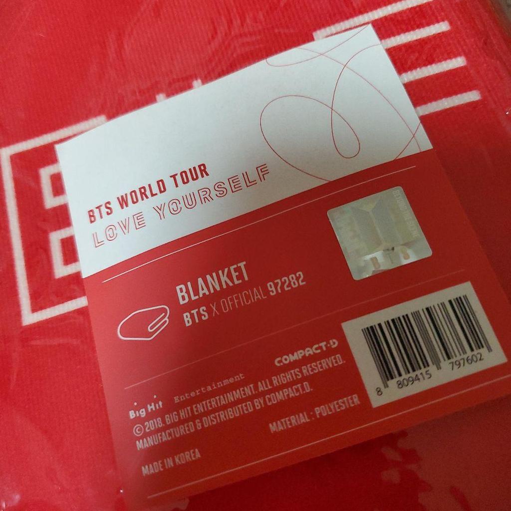 [USED] BTS Official LOVE YOURSELF 2018 Blanket