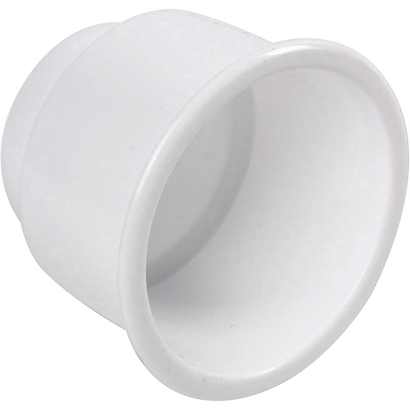 6 Piezas Portavasos Empotrable de Plástico para Bebidas y Latas con Drenaje para Accesorios de Barco, Coche, Marino, RV (Blanco)