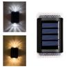 Innovative Solar Powered Dual Head Led Wall Light For Outdoor Garden And Patio Use