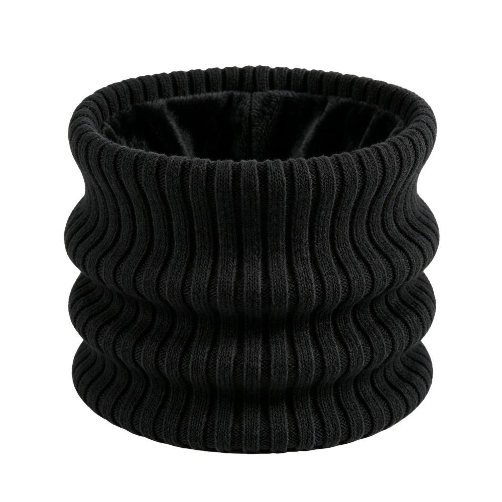 Thickened Knitted Scarf Striped Knitted Neck Warmer Flexible Neck Gaiter Hiking