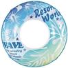Livlight Tokyo Rosoku Inflatable Swim Ring 100cm Clear Rainbow Hibiscus ST Mark Approved Float