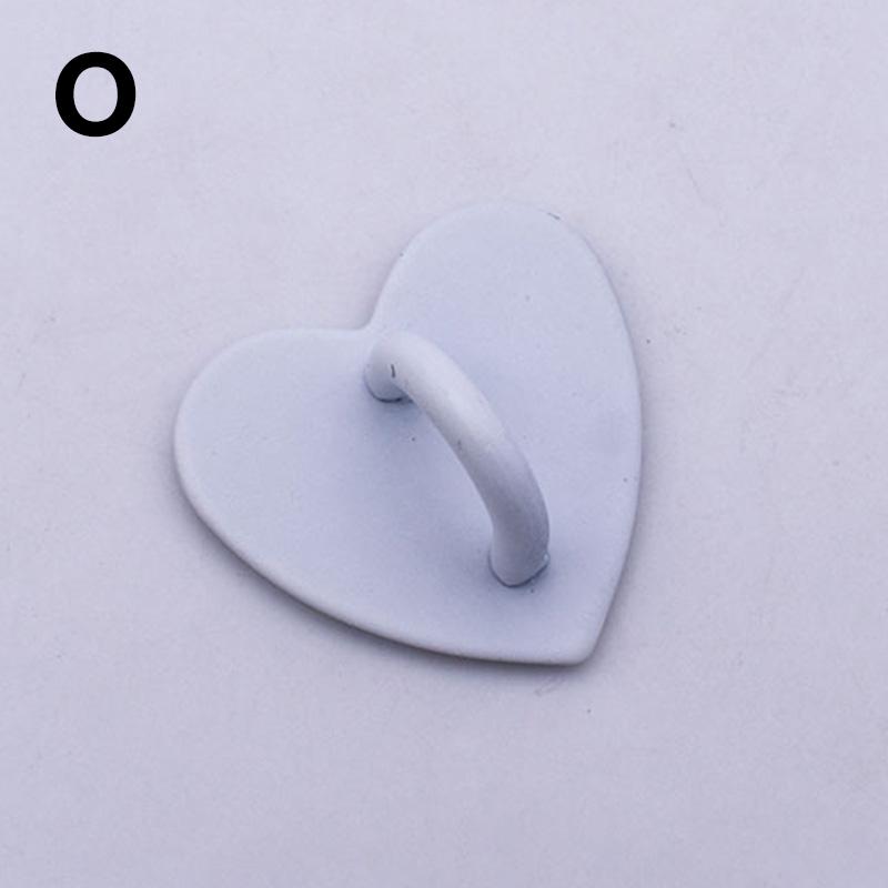 New Cute Phone Case Finger Ring Holder Adhesive Metal Heart Phone Case Stand Buckle Fashion Clasp Keychain Charms Jewelry