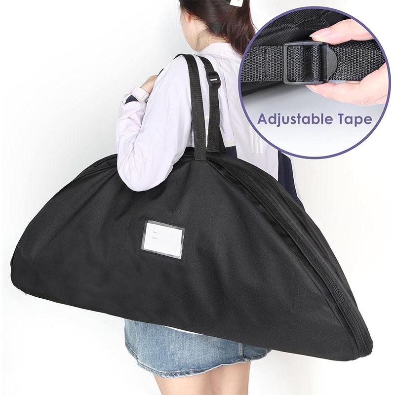 1 Pz Borsa Tutu Balletto Impermeabile Portatile Borsa Portaoggetti Tutu Balletto Custodia per Costume Esibizione Danza Borsa a Mano Nera nero