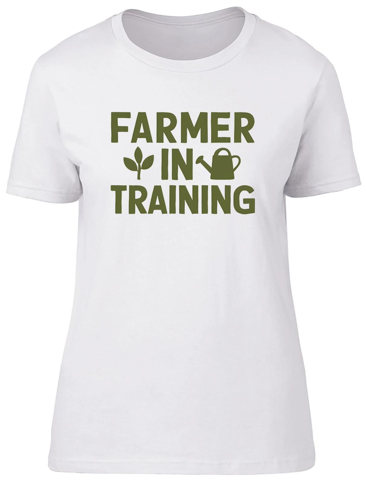 Farming in Training Funny Farmer Womens T-Shirt Ladies Gift Tee M