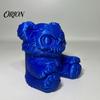 Housse anti-poussière de remorque Ours effrayant Housse d'attelage, Bouchon d'échappement imprimé en 3D, Casquette mécanique Squelette d'attelage pour Camion SUV, Accessoire de voiture d'Halloween