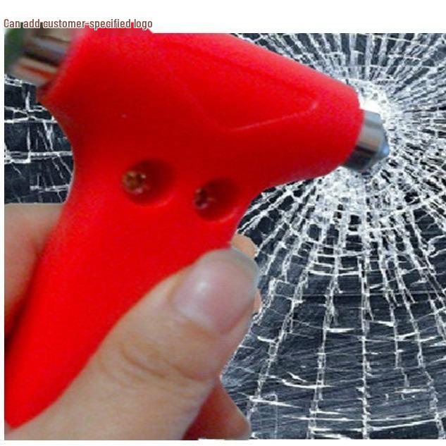 Multifunctional Safety Hammer: Solid Iron, Window Breaker, Line Cutter, Fire Escape Tool