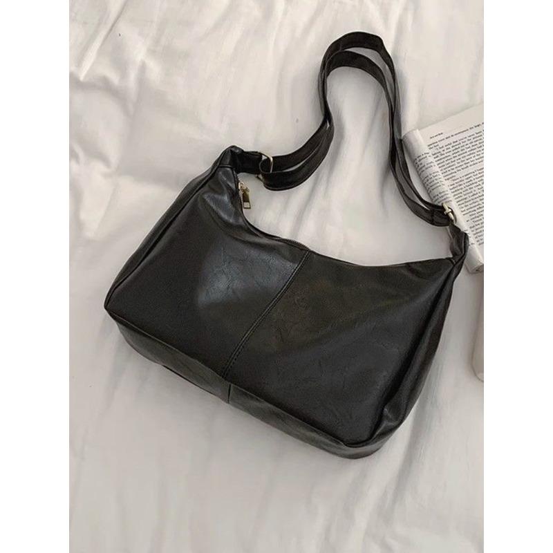 

Maillard retro messenger bag women s new trendy tote bag fashionable versatile large-capacity shoulder bag чёрный