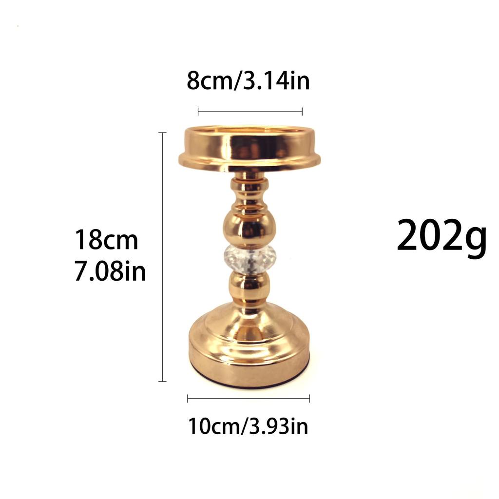 Nordic Gold Candlestick Decor - Simple Luxury for Weddings & Home Dining Table