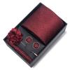 Herren Formale 8cm Krawatte Sechsteiliges Geschenkbox-Set für Bräutigam und Geschäftliche Anlässe