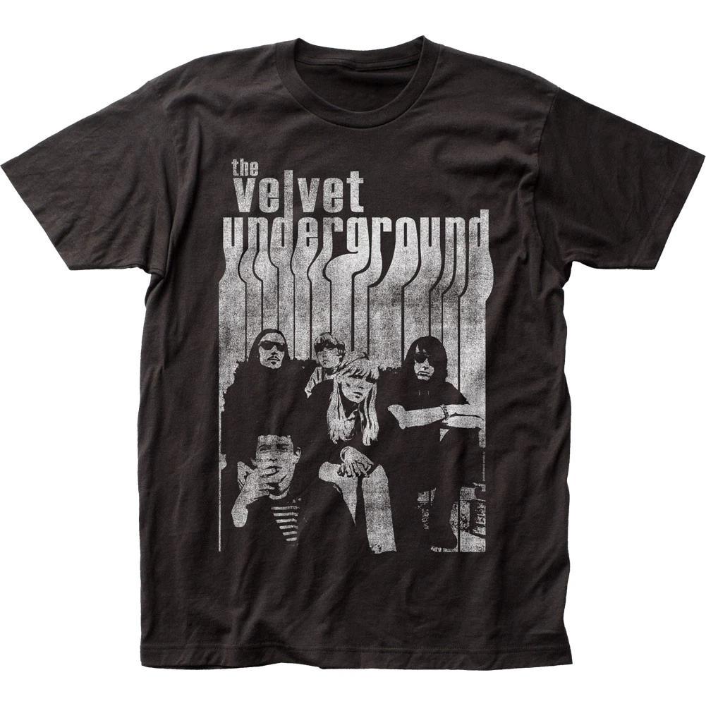 Мужская футболка Velvet Underground с Нико Музыкальная Классическая Концертная Футболка Черная M