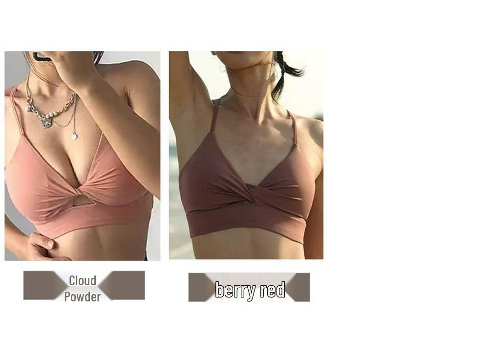 Lulu Women's Outdoor Running Yoga Vest with Anti-Sagging Support Sports Bra