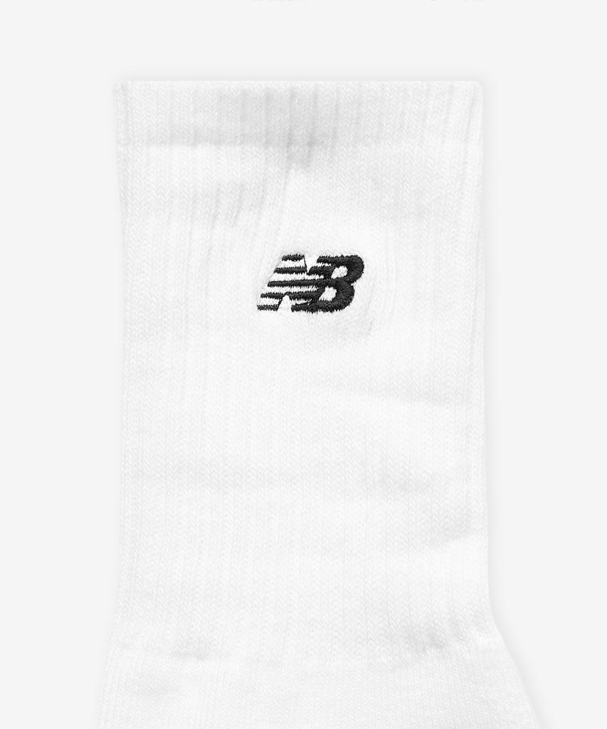 Nyuballanseu Nbgegf1103 / Half-Pile Embroidered Crew Socks 3-Pack (White)