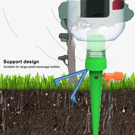 12 Pcs Plant Self Watering Spikes Adjustable Slow Release Watering Spikes Plant Drip Irrigation System with Drip Control Valve Switch for Indoor