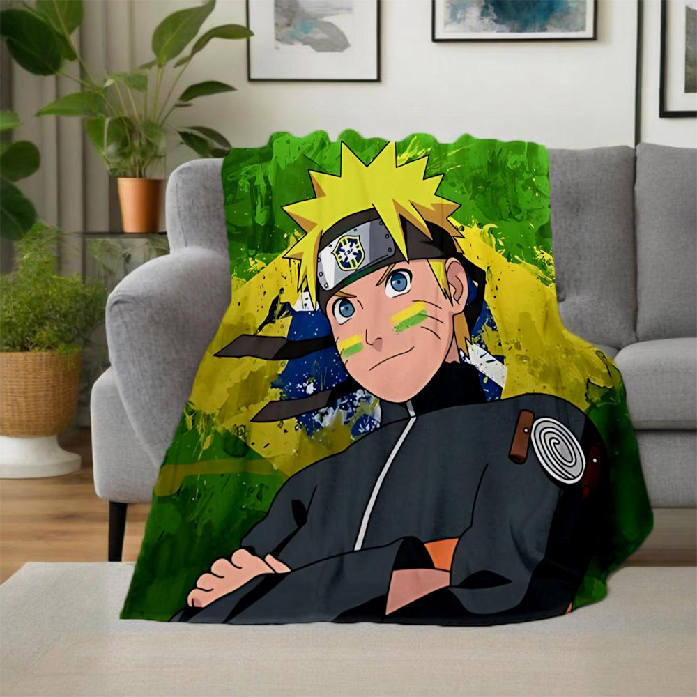 1pc Narutos Dynamic Pose Outdoor Blanket, Soft And Comfortable Blanket, Casual Warm, Camping Travel Blanket, Birthday Gift. M7140145