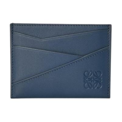 Puzzle Geometrisches Muster Kalbsleder Kartenhalter Herren Accessoires Indigo C510Q77X02-6969