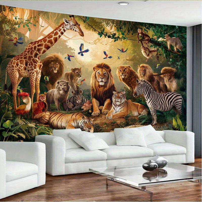 1Pcs Vibrant Wildlife Party Decoration Background Winter Backdrop Decorations For Photo Studio Photo Booth Christams Party