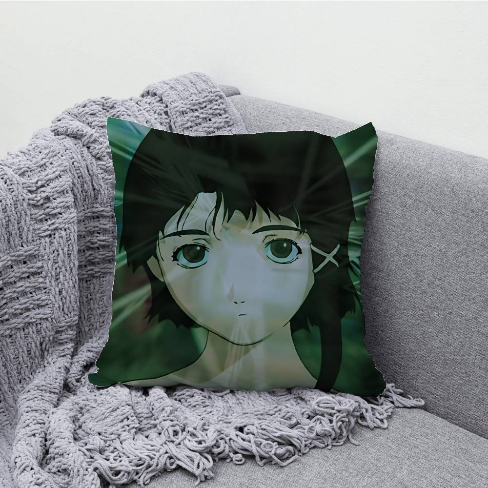 S-Serial Experiments Lain Pillowcases Bedroom Living Room Sofa Home Decor Polyester Cushion Cover with Zipper