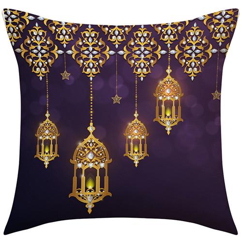 Home Decor Moon, Lantern & Star Decorative Pillow Covers Pattern Cushion Cover Suitable for Sofa Bedroom Car Pillow Cover