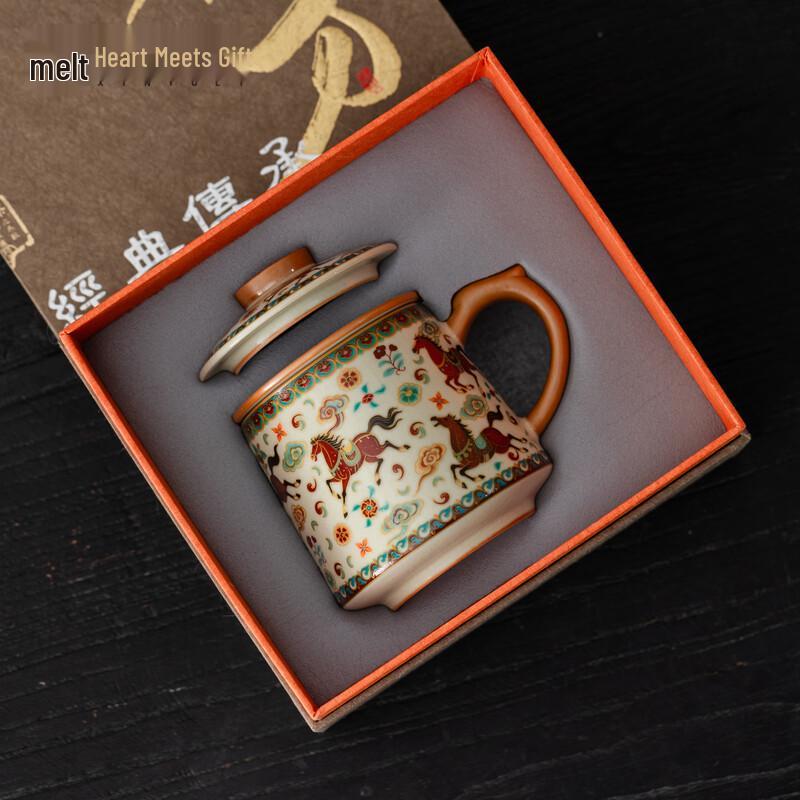 Dehua Ceramic Tea Infuser Cup Gift Set