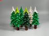 MOC Bricks Plant Winter Tree Model Forest Bush Pine Building Block City Street House Cottage Scene Decoration Kid Toy Gift