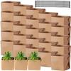 5-20pcs 6cm Kraft Paper Succulent Potted Plant Box Indoor Outdoor Universal Foldable Hanging Potted Plant Box Gardening Tools