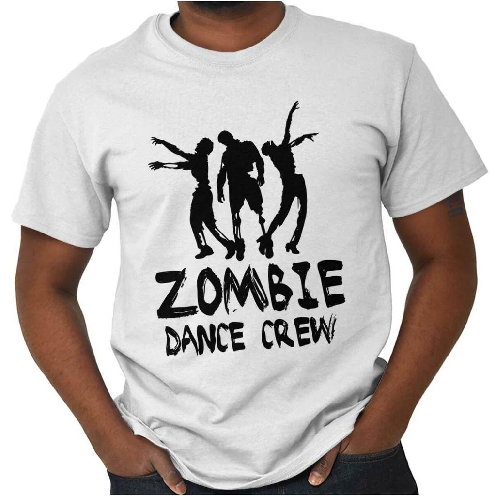 Funny Apocalypse Humor Zombie Dance Crew Womens or Mens Crewneck T Shirt Tee