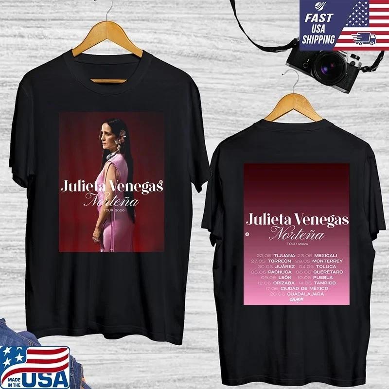 

Julieta Venegas Norteña Tour 2 Sided T Shirt Size S-3XL Gift For Fans 4XL