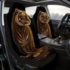 2pcs Vibrant Glowing Tiger Line Design Car Seat Covers | Universal Fit For Cars, SUVs, Sedans, Trucks, Soft And Washable, Easy T