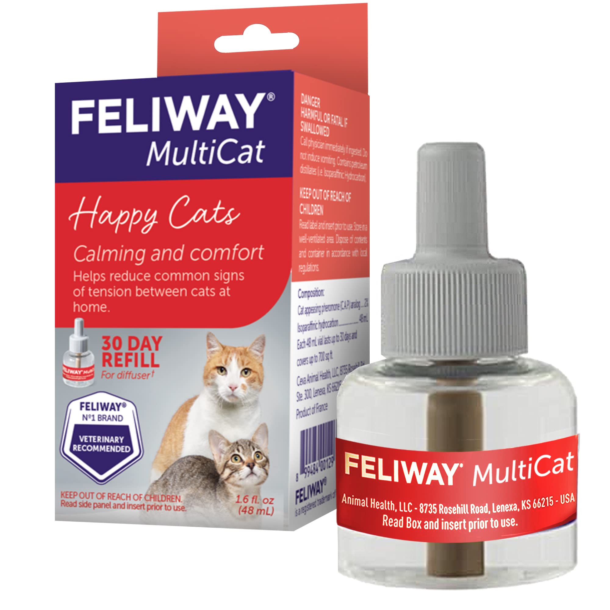 

Feliway MultiCat Replacement For cats only (48 mL) [product]