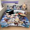 3pcs Anime Cartoon Design Comforter Set with One Quilt Cover and Two Pillowcases (No Core) - Home Decor, Festival Gift, Polyester Fabric, Suitable for
