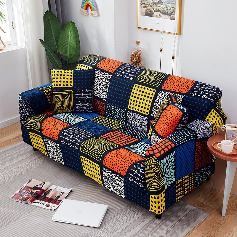 Bedruckter Sofabezug, multifunktionaler gestrickter Stretch-Sofa-Matratzenbezug, Sofabezug-Stücke